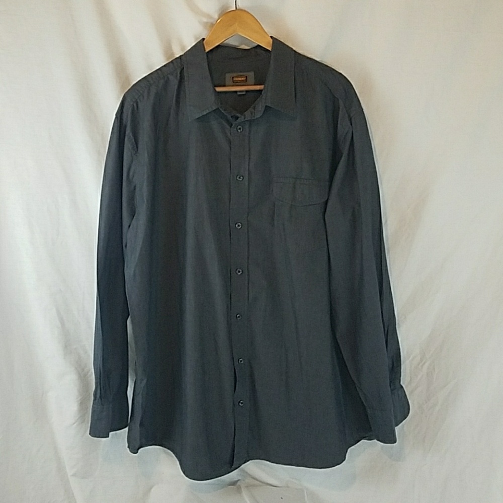 Tall Men's Gray Dress Shirt